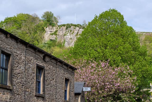 Settle. Village of the Week. Castleberg Crag which is 300 feet high and looks down over Settle.Picture Bruce Rollinson.