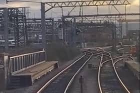 Delays at Leeds Station after an object was blown into the overhead wires