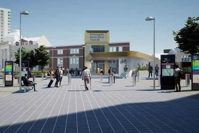 An artists impression of what New Station Street will look like