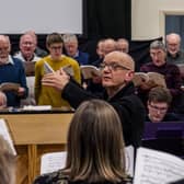 British composer Bob Chilcott rehearsing his masterpiece Circlesong with Harrogate Choral Society. Picture: Ernesto Rogata