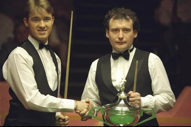 Jimmy White (right) reached six World Championship finals in the 1990s. (Picture: Allsport UK /Allsport)