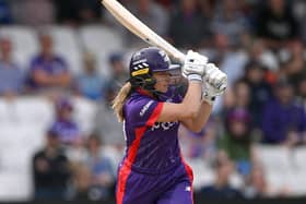 Superchargers batter Marie Kelly  has hit 100 runs in five games in the Hundred this year (Picture: Stu Forster/Getty Images)