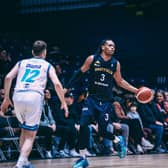 Malek Green, right, in action for Sheffield Sharks on Thursday night against Plymouth City Patriots (Picture: Adam Bates)