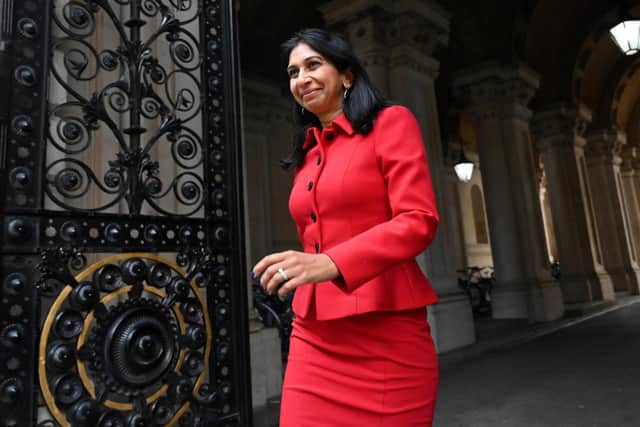 The Home Secretary Suella Braverman said: “Many of them are facilitated by criminal gangs. Some are members of criminal gangs." PIC: JUSTIN TALLIS/AFP via Getty Images