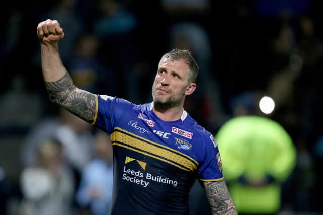 Jamie Peacock with the Leeds Rhinos. Picture: Richard Sellers/PA