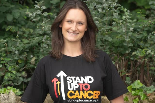 Kayleigh Turner, who was diagnosed with breast cancer when she was still in her twenties, is urging people to Stand Up To Cancer this autumn.

Photograph by Richard Walker/ImageNorth