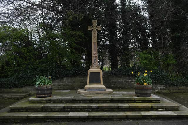 The War Memorial in the village of Walton near Wakefield. Yorkshire Post photographer Jonathan Gawthorpe.
21st March 2023.