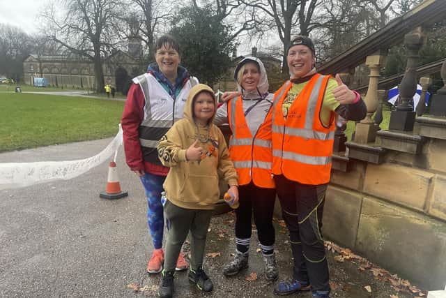 parkrun Volunteers and runners at National Trust's Nostell Priory event in Yorkshire.