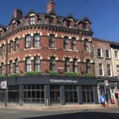 The Cosmopolitan Hotel, at the corner of Lower Briggate and Swinegate, has been closed for work to be carried out by Clegg Construction.