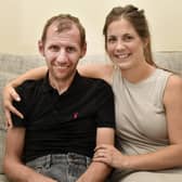 Lindsey and Rob Burrow, who is fighting the debilitating motor neurone disease