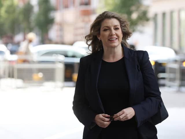 LONDON, ENGLAND - JULY 17: Penny Mordaunt,
minister of state for trade, arrives at BBC Broadcasting House ahead of her appearance on Sunday Morning on July 17, 2022 in London, England. Mordant is a candidate to replace Prime Minster Boris Johnson as Conservative Party leader. (Photo by Hollie Adams/Getty Images)