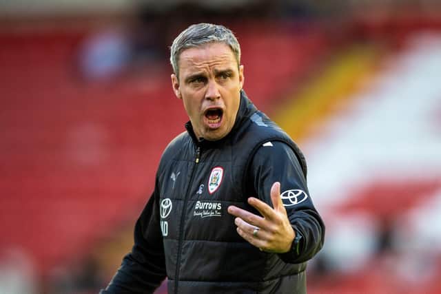 CHRISTMAS NO 1: Michael Duff's Barnsley are in an impressive run of form in League One. Picture: Bruce Rollinson