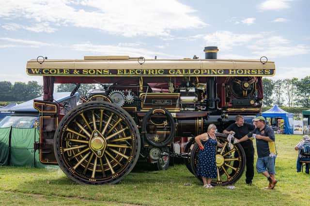 One of the steam engines showcased at the event.
