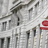 A Post Office sign in central London. PIC: Aaron Chown/PA Wire