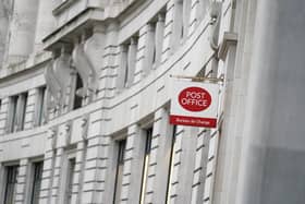 A Post Office sign in central London. PIC: Aaron Chown/PA Wire