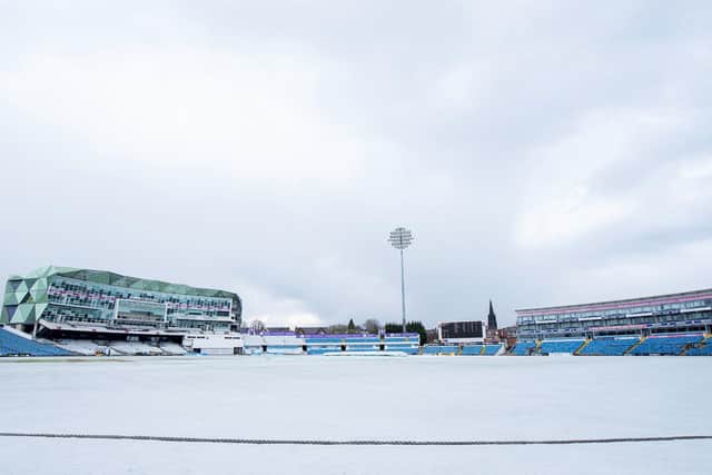 Headingley cricket ground under a blanket of snow. The Championship could be played in such conditions to create more room for a fifth format. Picture by Allan McKenzie/SWpix.com