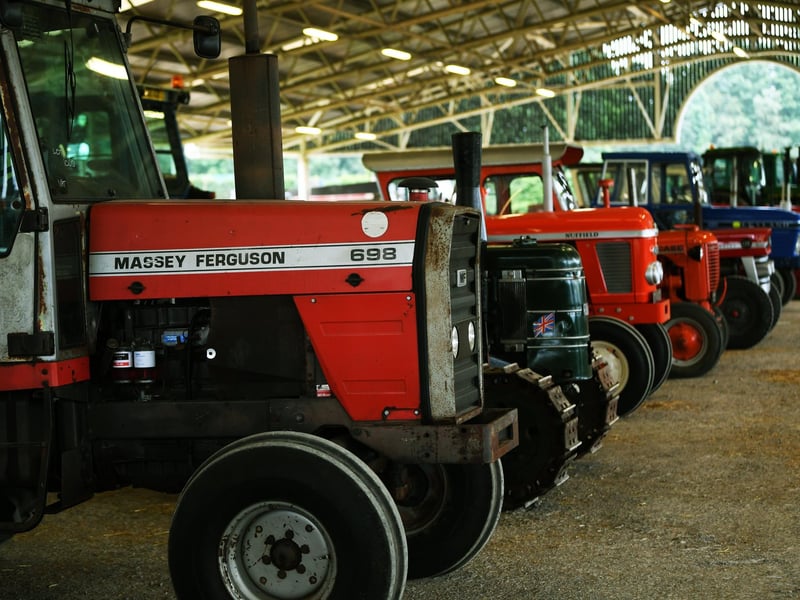 Cheffins vintage tractors, agricultural machinery and collectors' items at the annual Harrogate Vintage Sale. Hosted at the Great Yorkshire Showground
Photographed for the Yorkshire Post by Jonathan Gawthorpe.