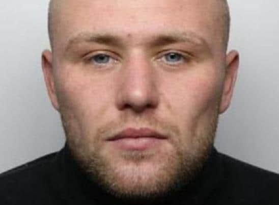 Pictured is Harrison Buckley, aged 24, of Pingles Crescent, at Thrybergh, Rotherham, who was sentenced at Sheffield Crown Court to 59 weeks of custody after he pleaded guilty to causing the death by careless driving of pedestrian Ann Cassidy on Park Lane, at Thrybergh, Rotherham, after a collision. He also admitted perverting the course of justice after he had persuaded his partner to claim she had been the driver of the vehicle.