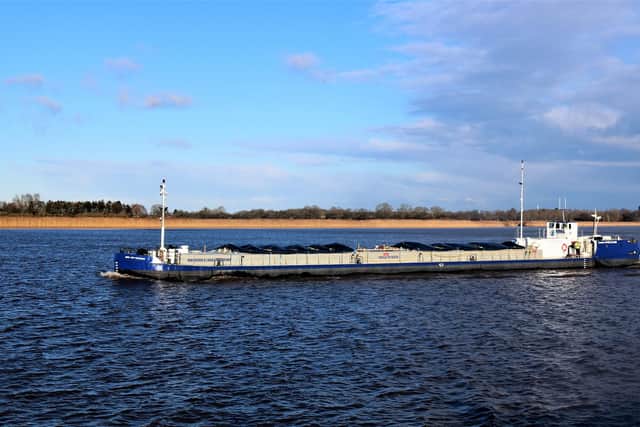 The barge ran from the Humber to Knostrop Weir in Leeds for a test trip and its owners are now seeking freight contracts