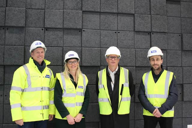 Tim Roberts, chief executive of Henry Boot, left;  Kate Josephs, chief executive of Sheffield City Council; Sean McClean, director of regeneration and development city futures at Sheffield City Council; and Mike Norris, senior development manager, Queensberry.