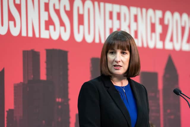 Shadow chancellor Rachel Reeves speaks at the Labour business conference at Canary Wharf, London. The conference brings together Labour politicians and senior representatives from the world of business to discuss Labour's plans to reboot the economy. Picture date: Thursday December 8, 2022.