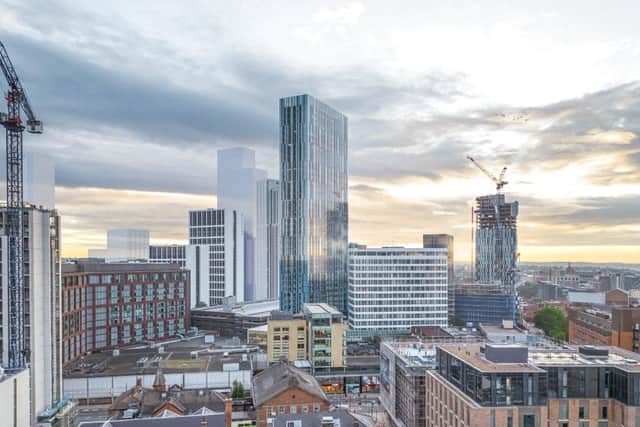 A computer generated image of the previously planned 100MC tower. (Photo supplied on behalf of TCS/Stevie Campbell)