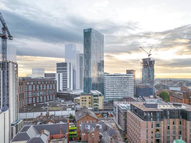 A computer generated image of the previously planned 100MC tower. (Photo supplied on behalf of TCS/Stevie Campbell)