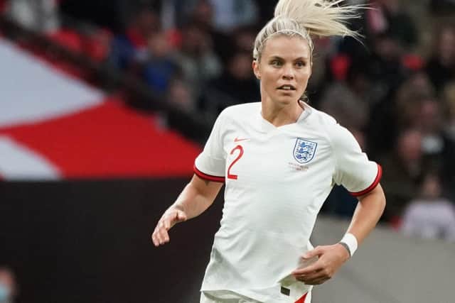 Rachel Daly during the FIFA Women's World Cup 2023 Qualifier group D match between England and Northern Ireland in 2021 in London , United Kingdom. (Photo by Stephanie Meek - CameraSport via Getty Images)