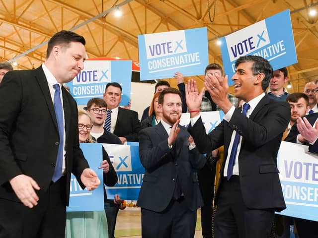 Lord Ben Houchen with Prime Minister Rishi Sunak in Teesside following his re-election as Tees Valley Mayor. PIC: Owen Humphreys/PA Wire