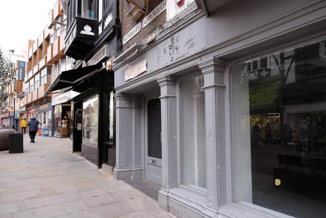 Closed shops on Scarborough High Street, highlighting the challenges traditional retail is facing. PIC: Richard Ponter