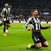 WINNER: Newcastle United's Harvey Barnes celebrates scoring the winning goal (Image: Owen Humphreys/PA Wire)