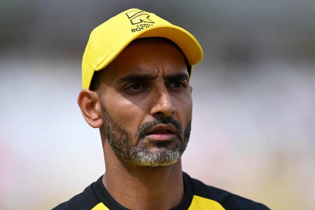 Ajmal Shahzad, who has strongly defended Yorkshire to the England and Wales Cricket Board investigators examining alleged racism at the club. Photo by Gareth Copley/Getty Images.