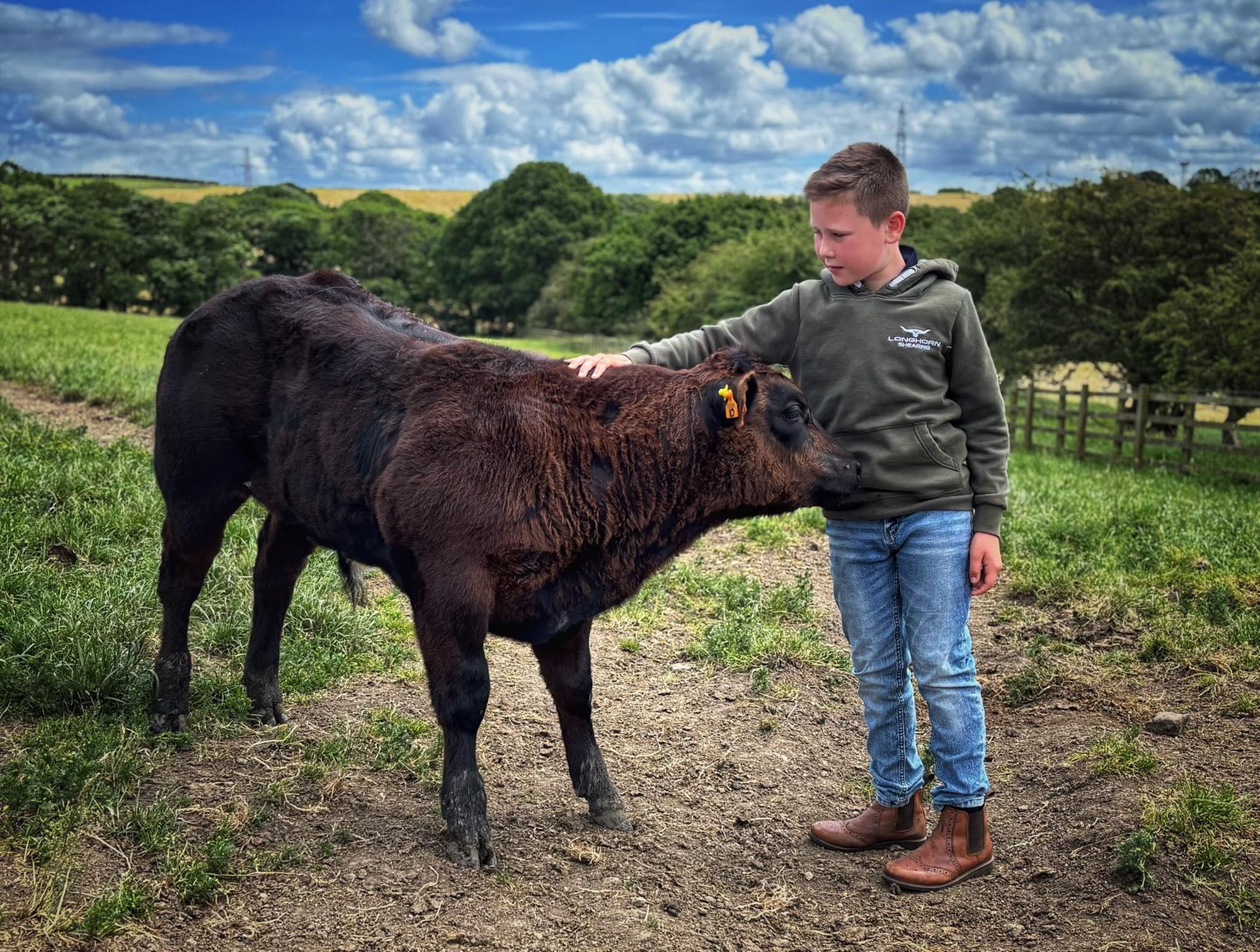 William, 11, takes pride of place in farming awards