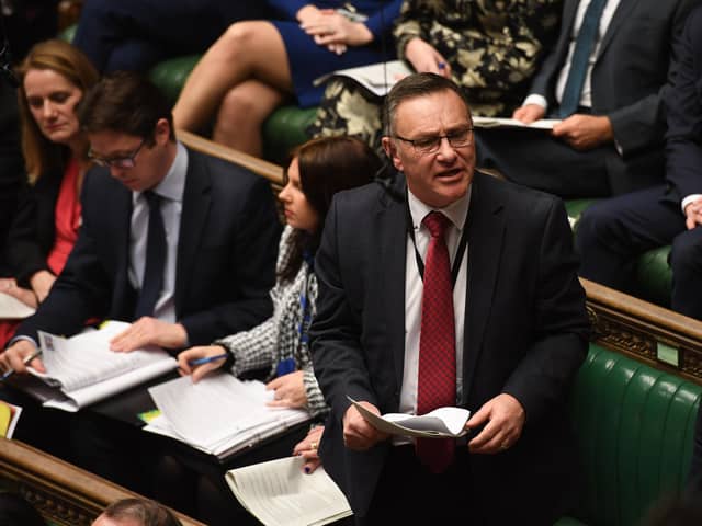Craig Whittaker speaking during Prime Minister's Questions in the House of Commons, London.
