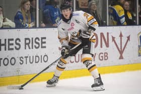 KEY MAN: Bobby Chamberlain scored a hat-trick on Sunday night to give Hull Seahawks a 6-2 win over Bees and keep their play-off finals weekend hopes alive. Picture: Bruce Rollinson.