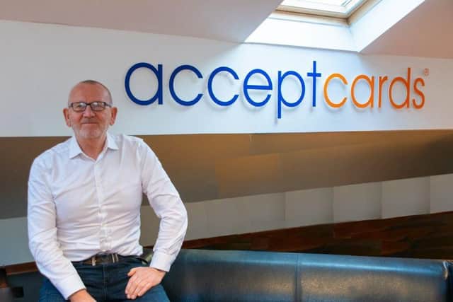 Richard Bradley, chief executive of Accept Cards, based in Elland, West Yorkshire.