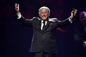 Tony Bennett performing at the MGM Grand Garden Arena on May 21, 2016 in Las Vegas, Nevada.  (Photo by David Becker/Getty Images)