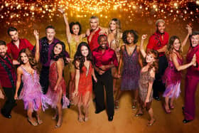 John Nellis, Lawrence Robb, Dani Dyer, Graeme Hall, Dame Sarah Storey, Tabby Stoecker, Lacey Turner, Chris Appleton, Shaun Wright-Phillips, Delta Goodrem, Bethany Antonia, Melanie Walters, Cach Mercer, Jaime Winstone and Will Best (Image: BBC/Ray Burmiston/Artwork - BBC Creative)