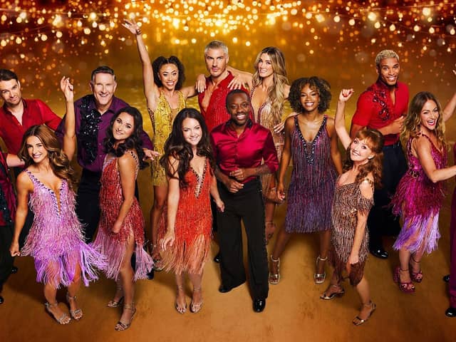 John Nellis, Lawrence Robb, Dani Dyer, Graeme Hall, Dame Sarah Storey, Tabby Stoecker, Lacey Turner, Chris Appleton, Shaun Wright-Phillips, Delta Goodrem, Bethany Antonia, Melanie Walters, Cach Mercer, Jaime Winstone and Will Best (Image: BBC/Ray Burmiston/Artwork - BBC Creative)