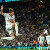 Luke Ayling shoots at goal before coming up with the equaliser for Leeds United against West Brom. (Picture: Bruce Rollinson)