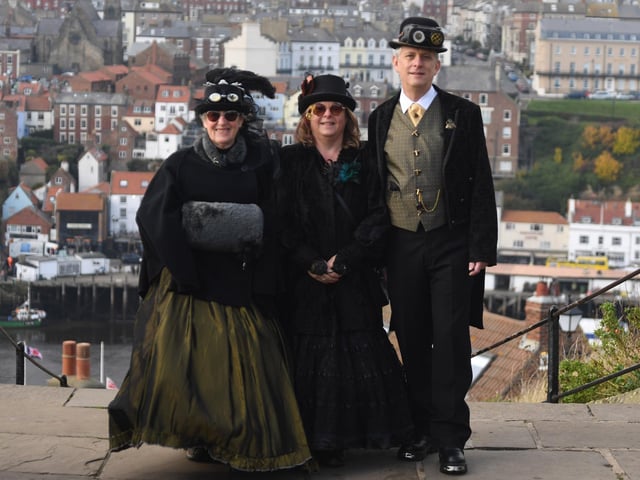 Angela, Maria and Simon Bettison from Sheffield.