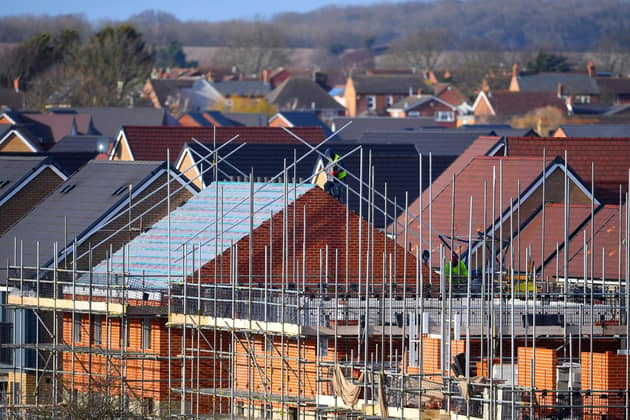 Houses under construction. New builds quite often meet with opposition from people living nearby. PIC: PA