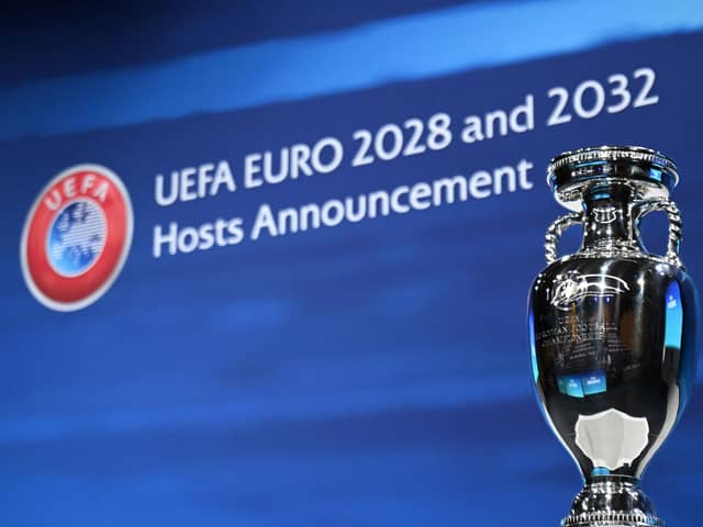 The UK and Republic and Ireland will host Euro 2028. Image: FABRICE COFFRINI/AFP via Getty Images