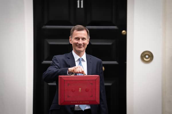 Chancellor of the Exchequer, Jeremy Hunt, outside Downing Street. PIC: Stefan Rousseau/PA Wire