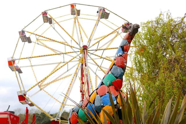 A ferris wheel at the wildlife park in 2019