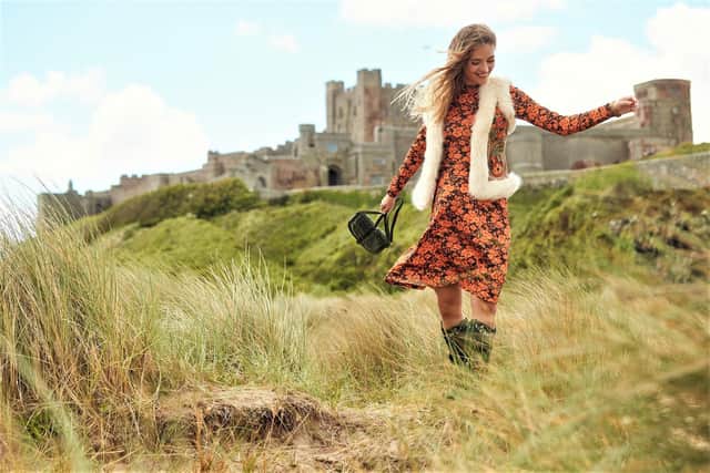 Funky Floral dress, £40, and Boutique waistcoat, £70. Simon says: "This look captures the very essence of Joe Browns. Carefree, liberated and a bit windswept. Paired with our stunning Boutique waistcoat with delicate embroidery for a great boho look."