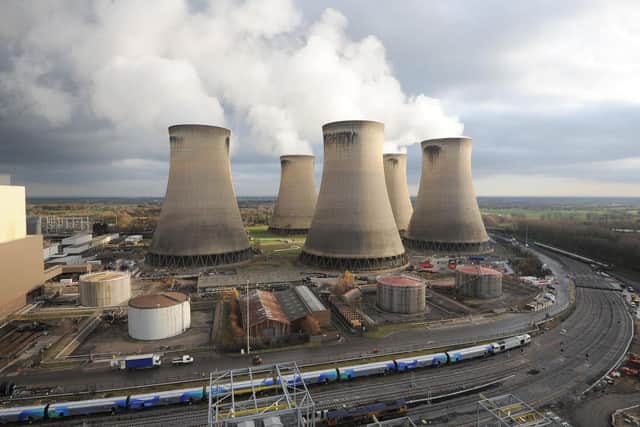 Business leaders on the Humber Energy Board have set out plans to deliver several hydrogen production plants and carbon capture and storage facilities, including one at Drax Power Station in Selby, which has been described as “the world’s largest”. PIC: Anna Gowthorpe/PA Wire