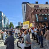 Leeds taxi drivers protested against the minor motoring offences policy ahead of its introduction in the summer of 2022.