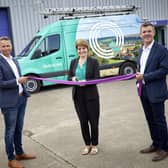 Hull West and Hessle MP Emma Hardy officially opening Quickline Communications’ new training and innovation centre, with CEO Sean Royce, right, and chief operating officer Lee Allison. Picture by R&R Studio.