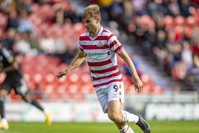 ON TARGET: Doncaster Rovers' striker George Miller. Picture: Tony Johnson.